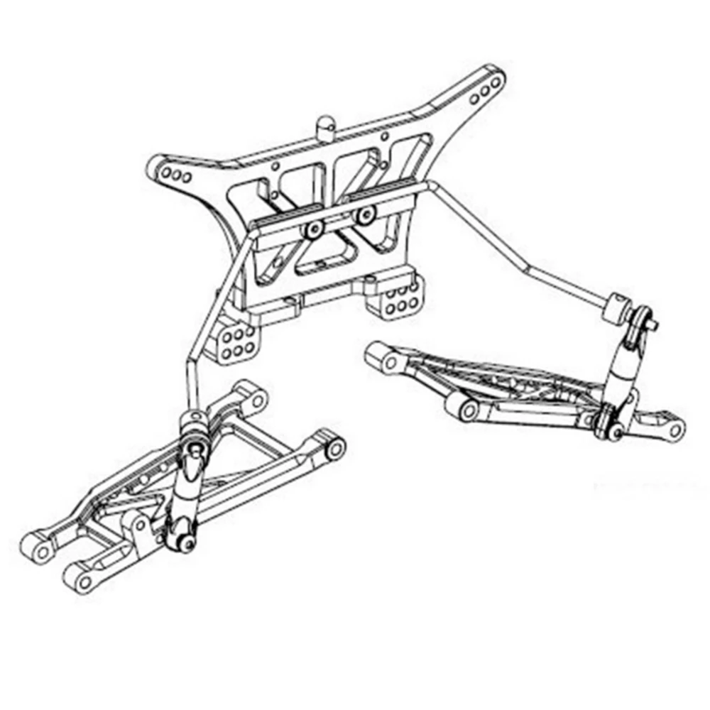 Передний и задний широкополосный противоударный комплект для Traxxas Slash 2WD 1/10