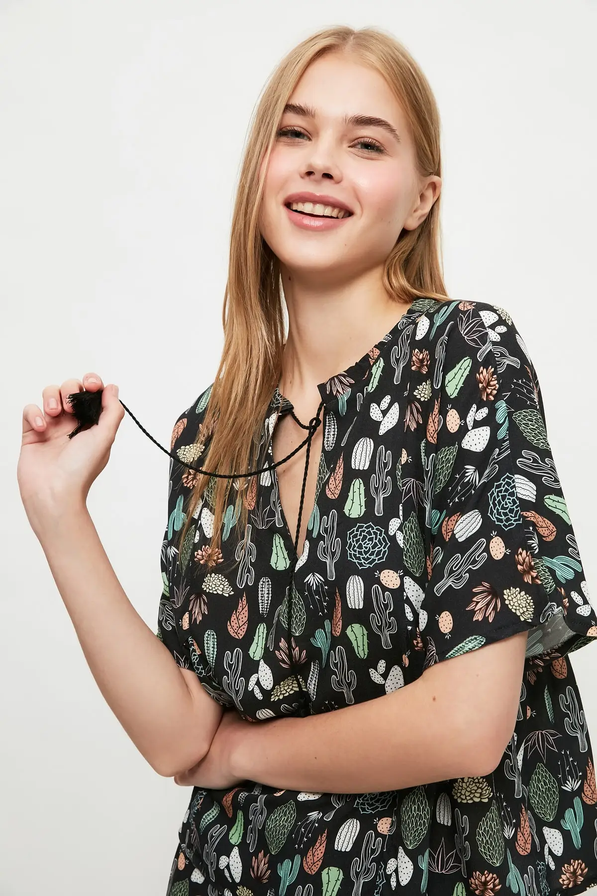 

Trendyol Print Detail Pajamas set THMSS21PT1033