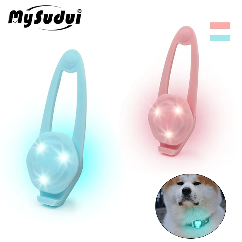 

Dog LED Lights Clip On Waterproof Pet Tag for Night Walking Bright High Visibility Glow Attach to Collar Harness Leash Anti-lost