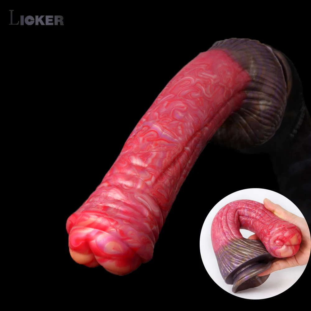 Licker New Bloodsucker Color Thick Anal Plug With Strong Suction Cup Butt Stimulate Masturbators For Men Women Funny Adult Toys