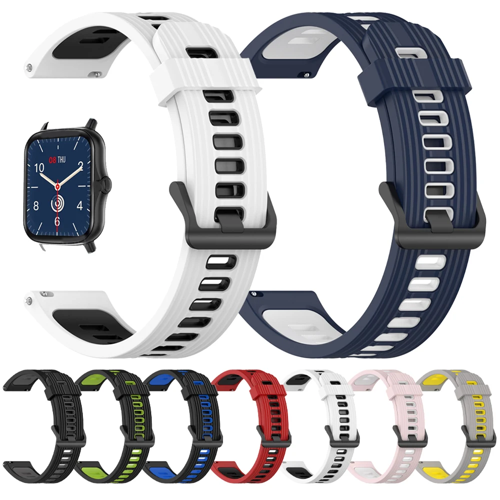 

Силиконовый ремешок для наручных часов COLMI P8 Plus Mix Pro SE, браслет для смарт-часов COLMI P12 P10 P9 V31 V23 Pro Land 2S