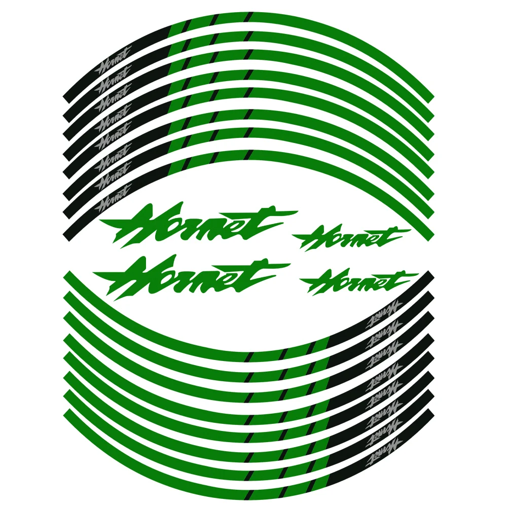 Motorcycle Wheel Stickers Fits For Honda Hornet 600 900 250 Reflective Decoration Rim Decals | &amp