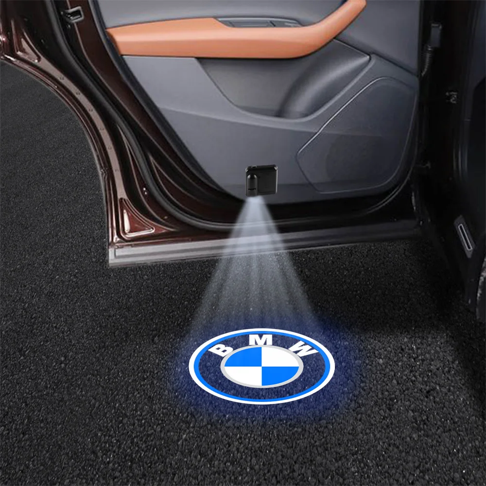 Светодиодные лампы с эмблемой двери автомобиля приветственные беспроводной