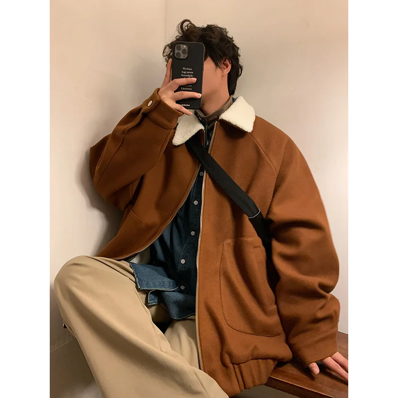 Winter Jacket Men Warm Fashion 3-color Thickened Jacket Men Streetwear Korean Loose Thick Short Coat Mens Parker Clothes M-3XL