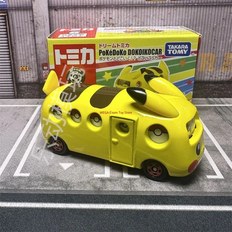 Фото Оригинальный коллекционный мини-автомобиль Takara Tomy Dream Tomica No.151 Pikachu Pokedoko Dokoikocar, литой под давлением, из сплава, игрушка-подарок №3