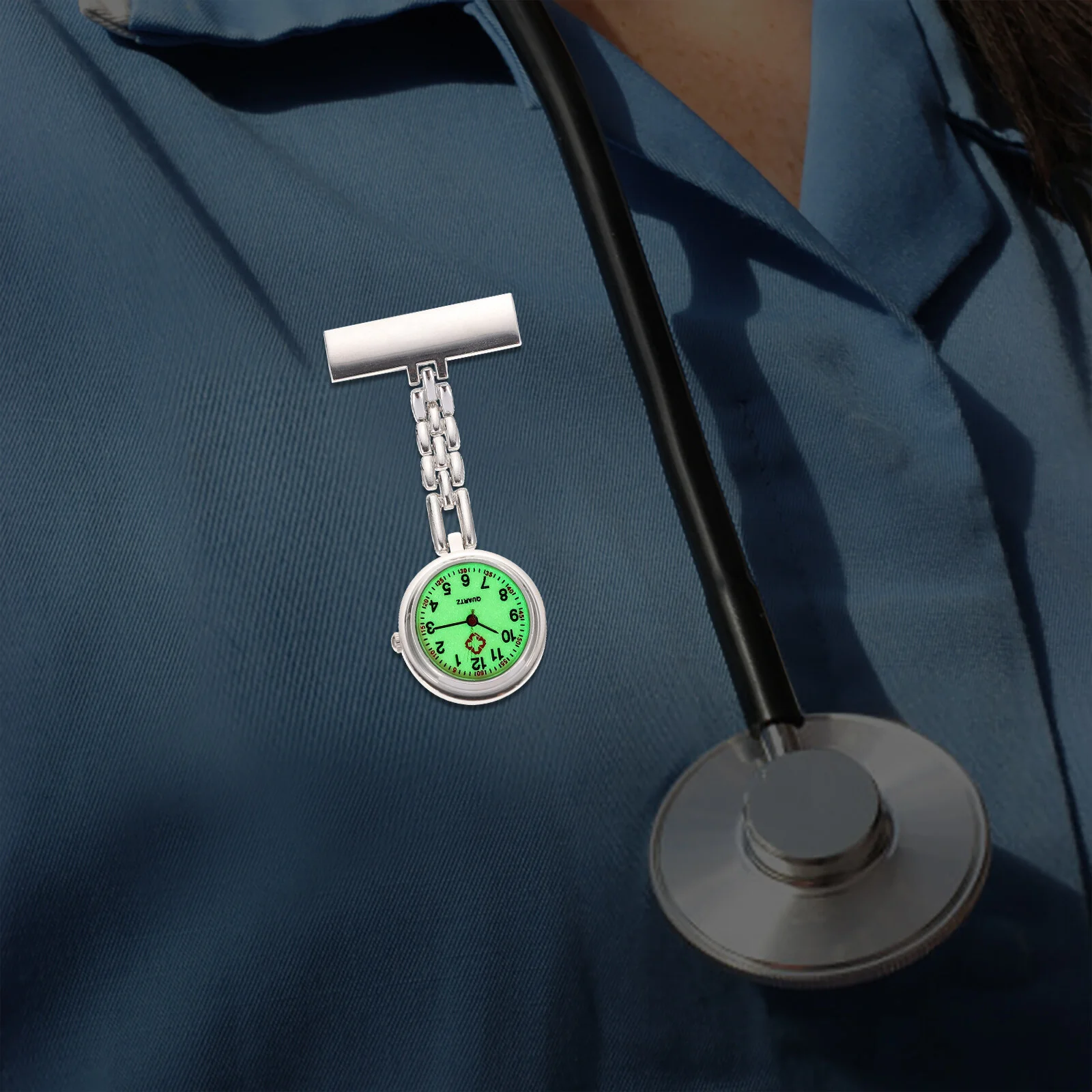Nurse Pocket Watches- Hanging Clip- on Ladies Watch for Portable Hanging Ladies Watch Clip on Stethoscope Watch