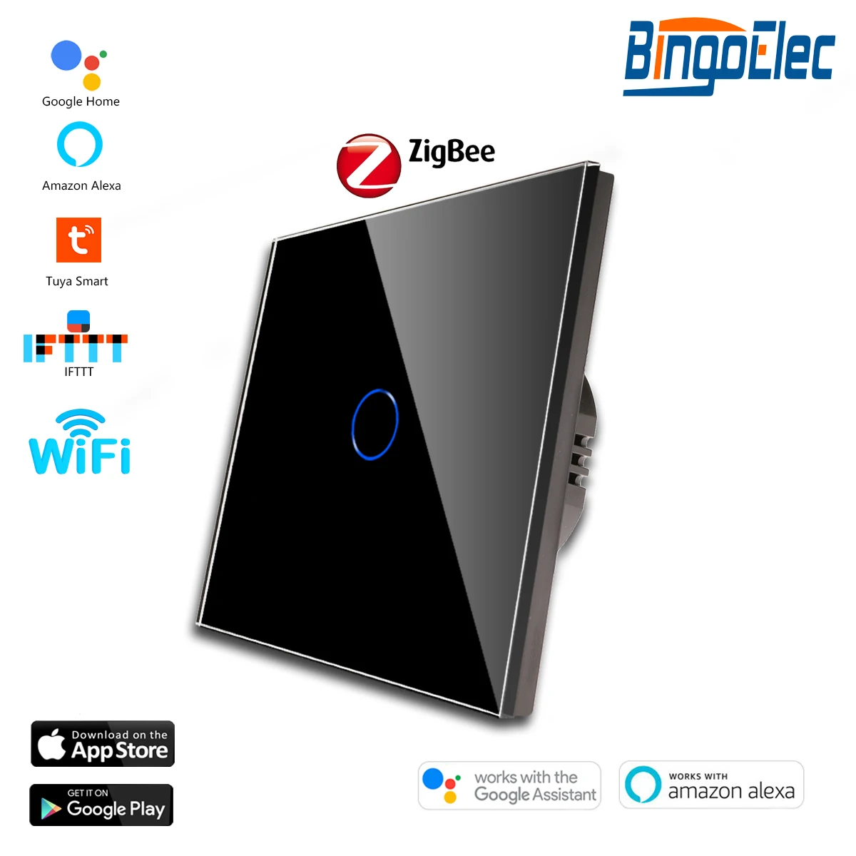 

Умные сенсорные выключатели Bingoelec Zigbee 1/2/3 Gang