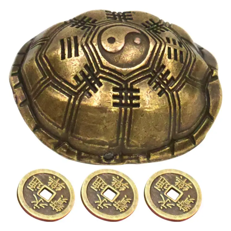 1 комплект китайские монеты для гадания панцирь черепахи счастливая черепаха