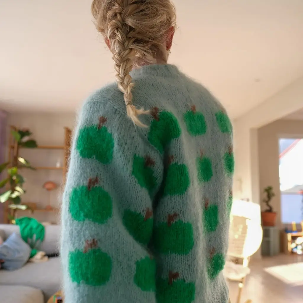 Весенняя одежда новый продукт нежный стиль мягкий свитер из мохера пуловер