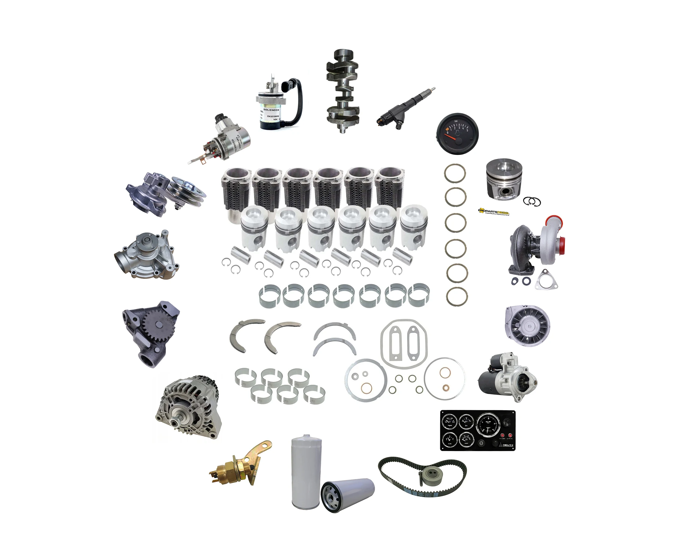 Послепродажный водяной насос 15534-73030 для двигателя Kubota D750 D850 D950 V1100 V1200