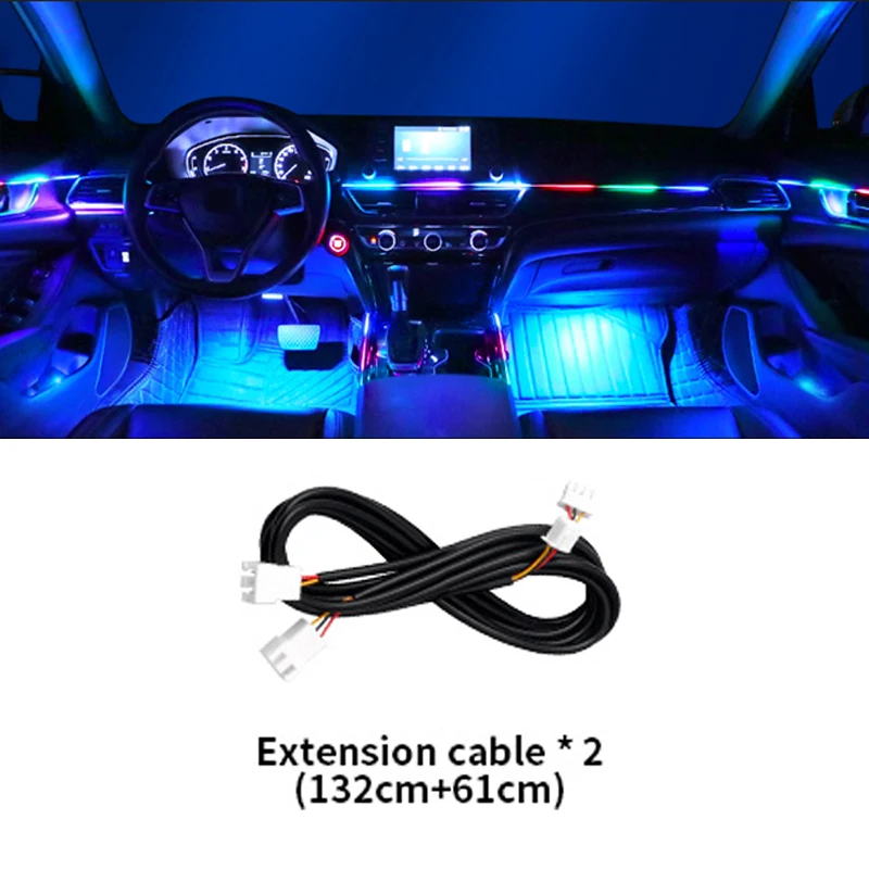 

Комплект атмосферных ламп Symphony RGB 18 в 1, детали 20/35/75/110 см, световая полоса, основной/дополконтроллер, светильник для хранения, удлинительная линия динамика