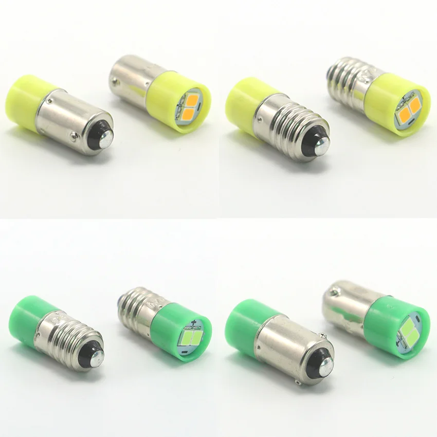 Фото E10 6V 12V 24V BA9S Светодиодная лампа Миниатюрная индикаторная лампа Приборная лампа №4
