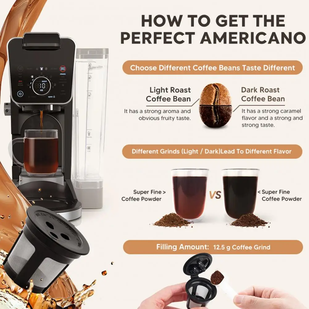 

Coffee Pods Filter Useful No Odor Preventing Clogging Coffee Filters Replacement Cups Capsule Filter Coffee Capsules Pot