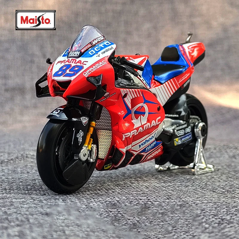 

Модель мотоцикла Maisto 1:18 Ducati Desmosedici GP 2021 Pramac из сплава, амортизаторы, коллекционная Игрушечная машина, подарок для детей
