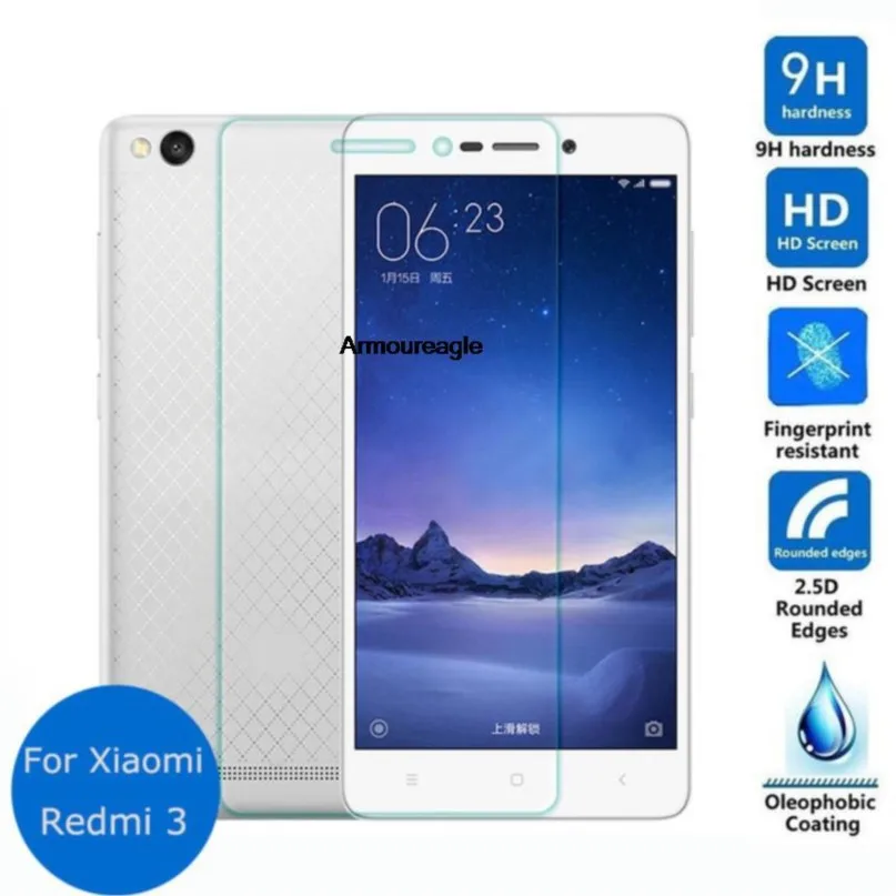 

for xiaomi redmi 3 3s 3x tempered glass protective film explosion-proof screen protector safety guard on for redmi3 pro 3s prime