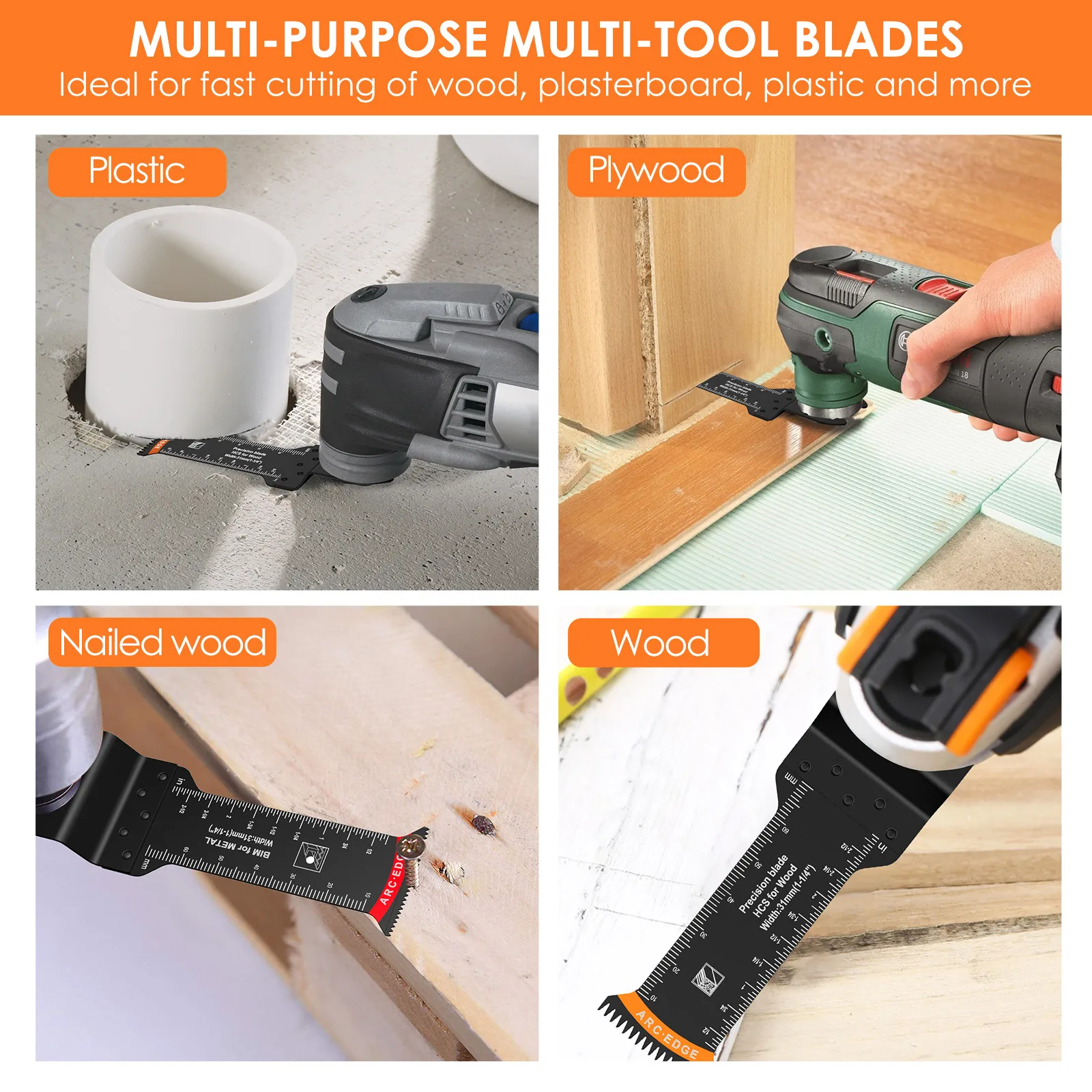 Сверхдлинное Осциллирующее лезвие пилы 12 шт. двухметаллическое износостойкое