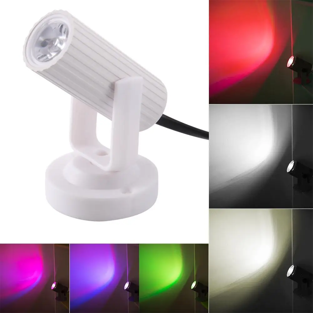 

RGB 1W Led Stage Spotlight Lightweight Portable Lamp 360 Degree Soft Party Dance Floor Spotlights For Disco Dj Bar Ktv Lighting