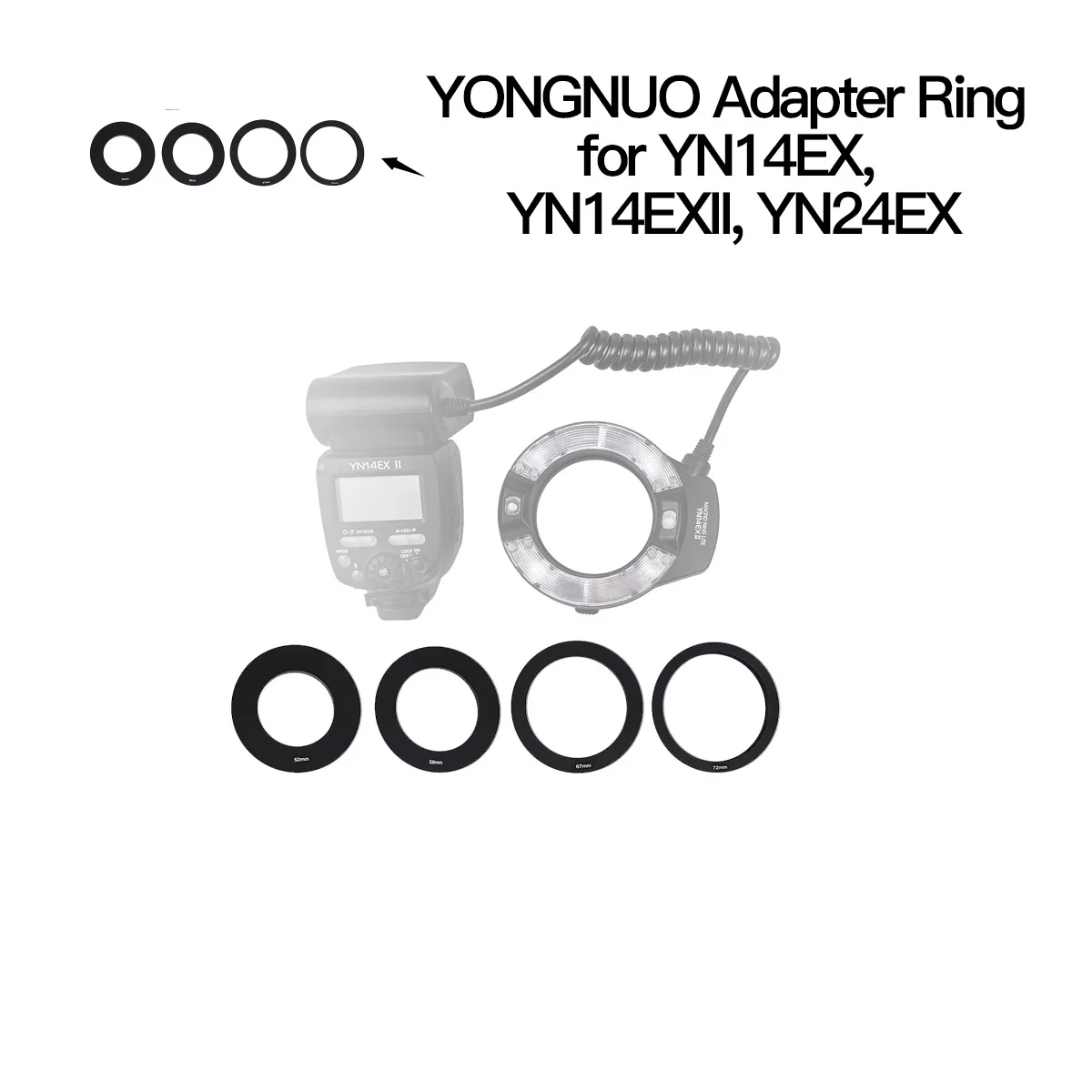 

Кольцо адаптера YONGNUO для YN14EX YN14EX II YN24EX