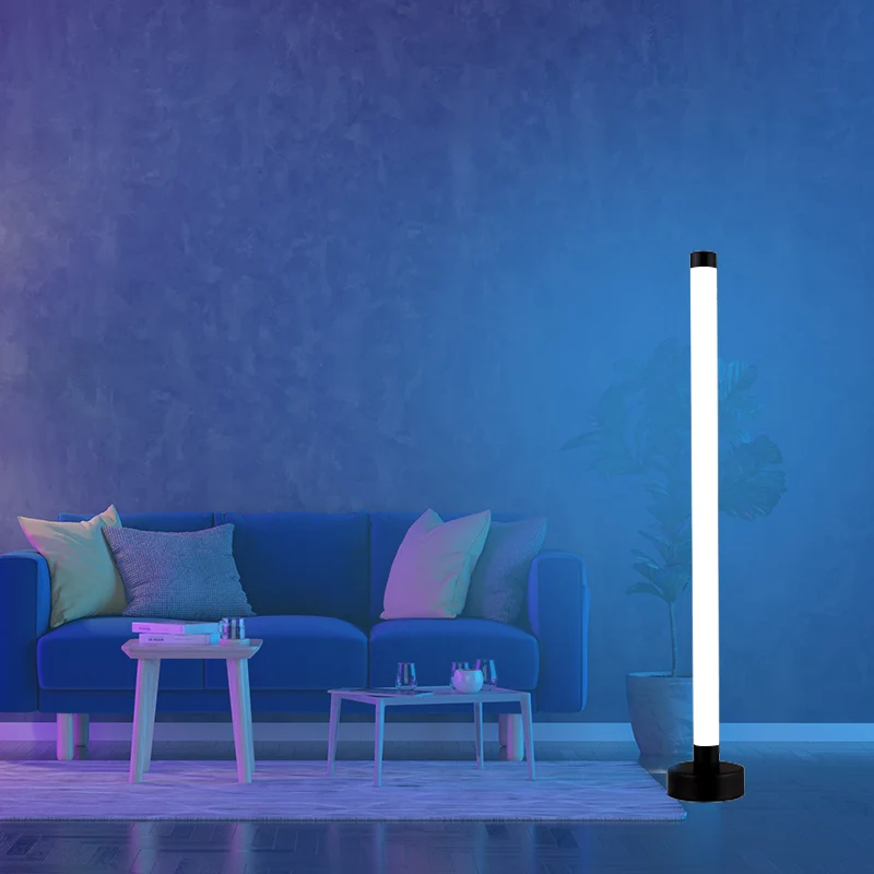 

LED Floor Lamp Corner Lamp 3 Color Dimming White/Warm Light Cylinder USB Plug-in Standing Lights For Home Room Decor Indoor