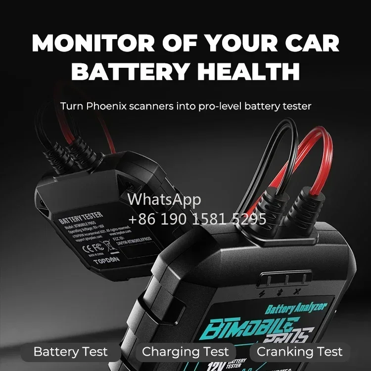 TOPDON BTMobile Pros 8 В до 16 автомобильный тестер автомобильного аккумулятора 12