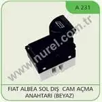 

A231 для стеклянного выключателя левого белого цвета ALBEA