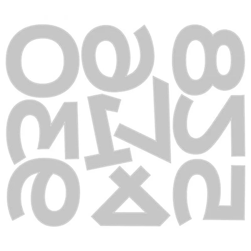 Новинка 2021 металлические пресс-формы с арабскими цифрами в стиле ретро для