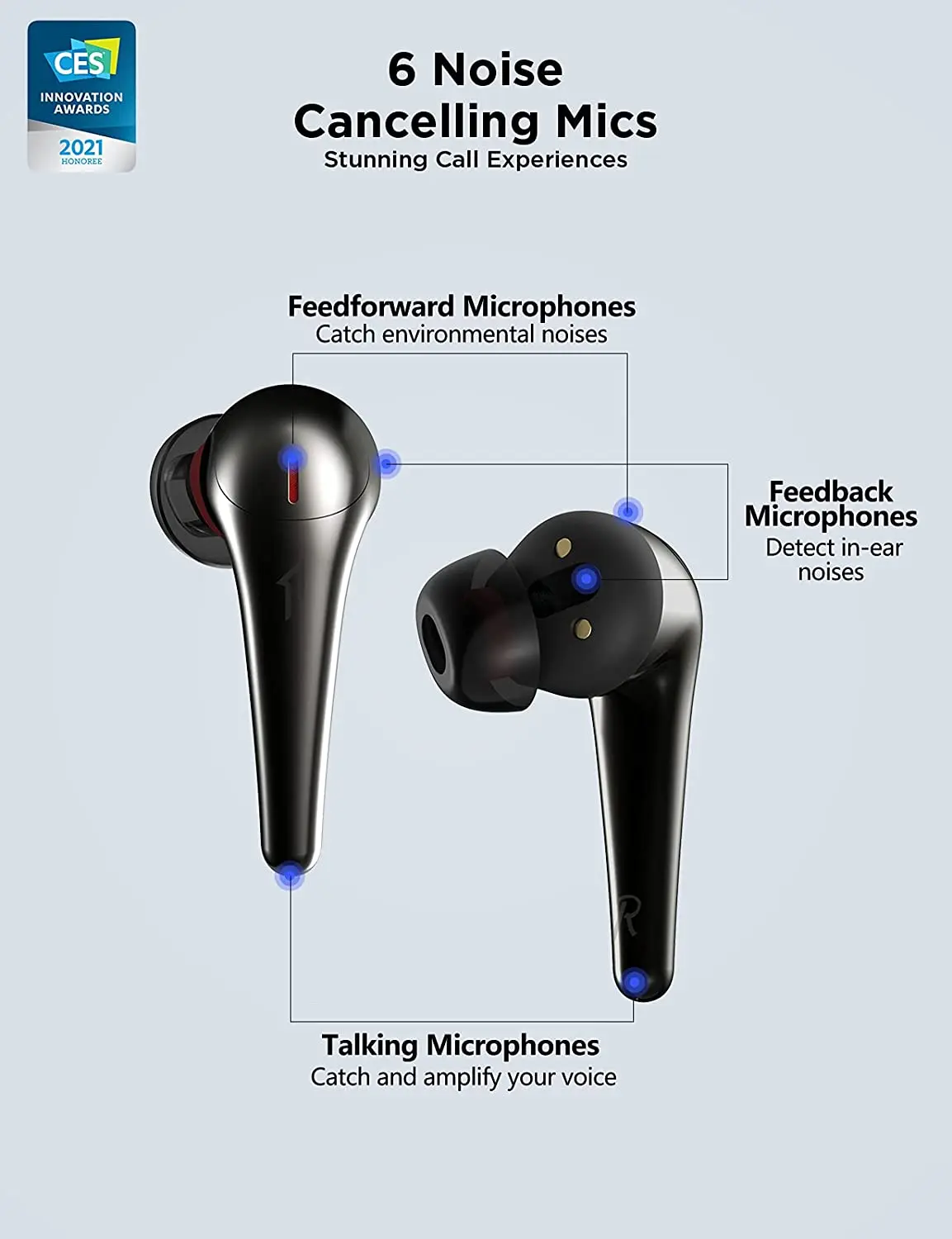 Беспроводные наушники 1more ComfoBuds Pro AAC BT интеллектуальное шумоподавление