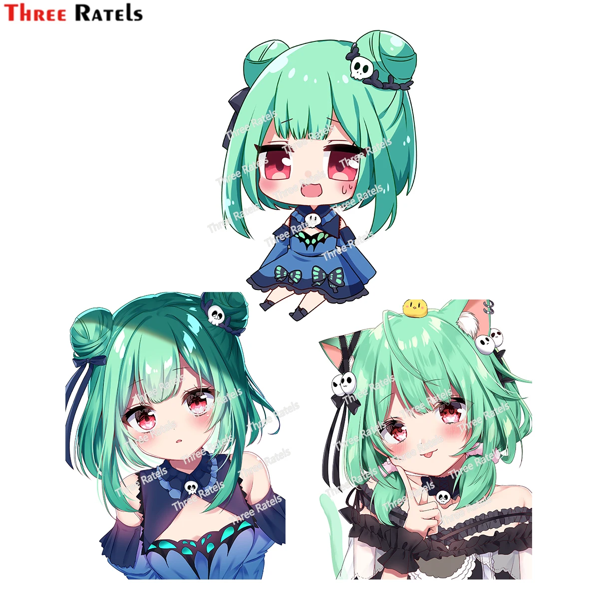 

Three Ratels H244 Sexy Anime Girl Uruha Rushia Hololive Car Stickers For Audi A3 8v Suzuki Vitara Car Stickers External Decor