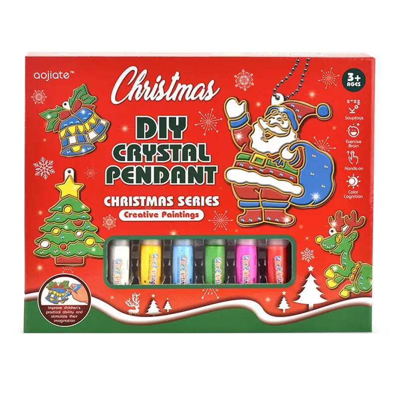 

Детский набор для рисования на Рождество, набор для рисования без выпечки, безопасная и безвредная Рождественская краска, ваши собственные наборы для