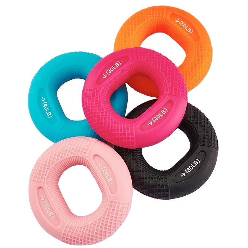 

Silicone Gripping Device Fitness Rehabilitation Training Equipment Double Grip Ring for Hand Strength and Arm Muscle Training