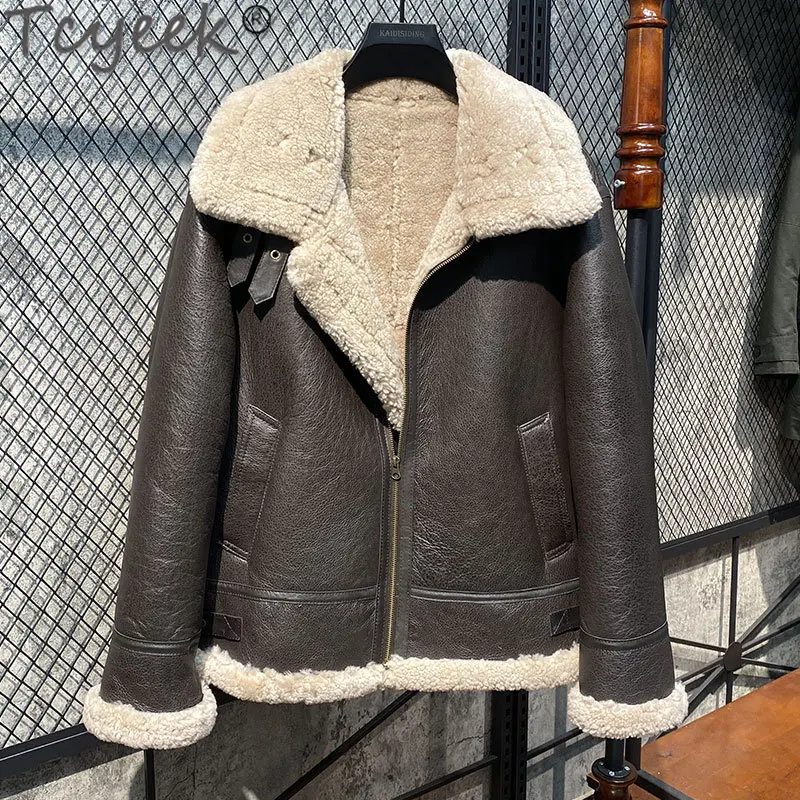 

2022 оригинальное мужское пальто из овчины с натуральным мехом Куртка из натуральной кожи мужское зимнее пальто теплая одежда из натуральной...