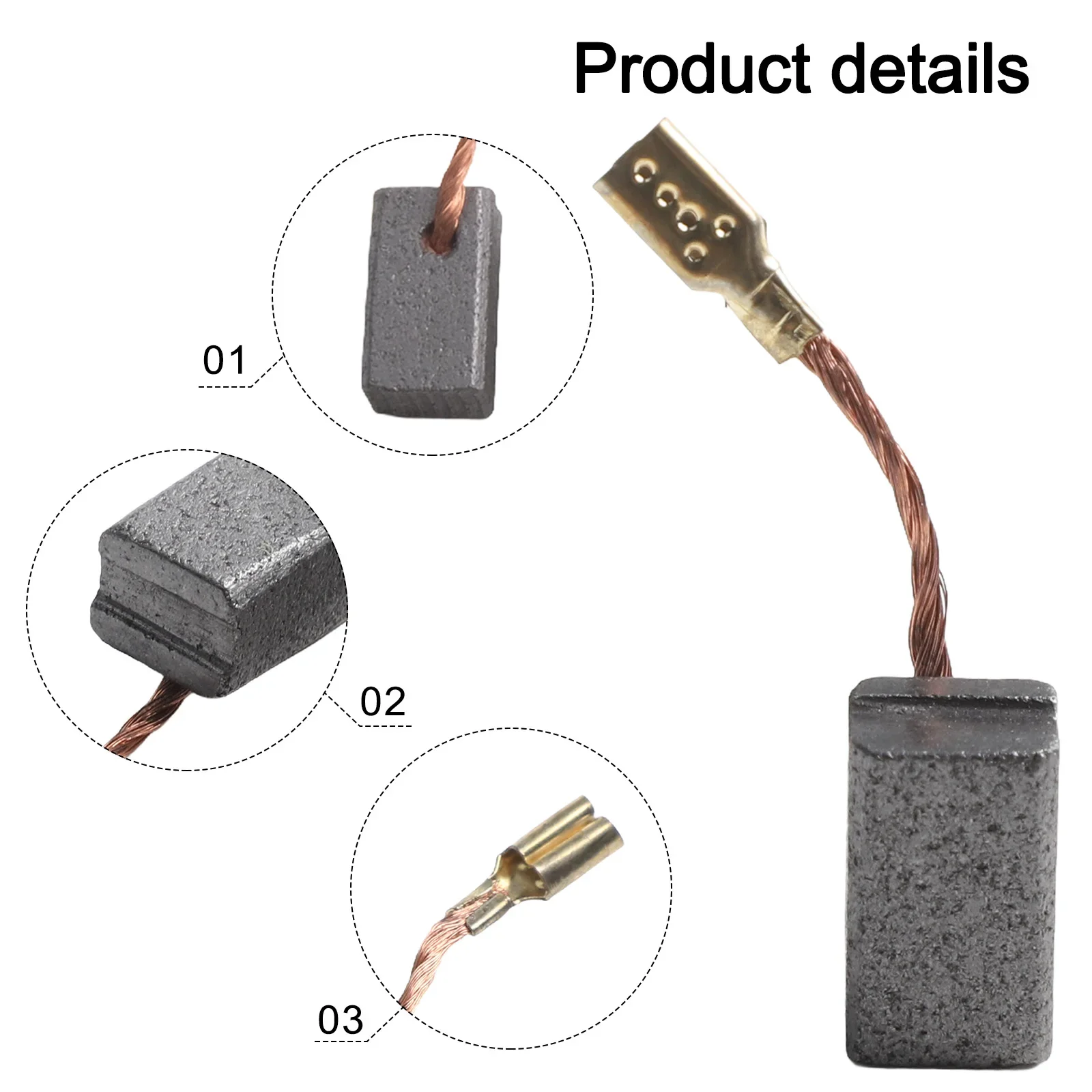 Сменные угольные щетки для Bosch GWS7 GWS 7 100 115 125 GOP250CE GWS720 6 5x8x13 мм набор из кистей