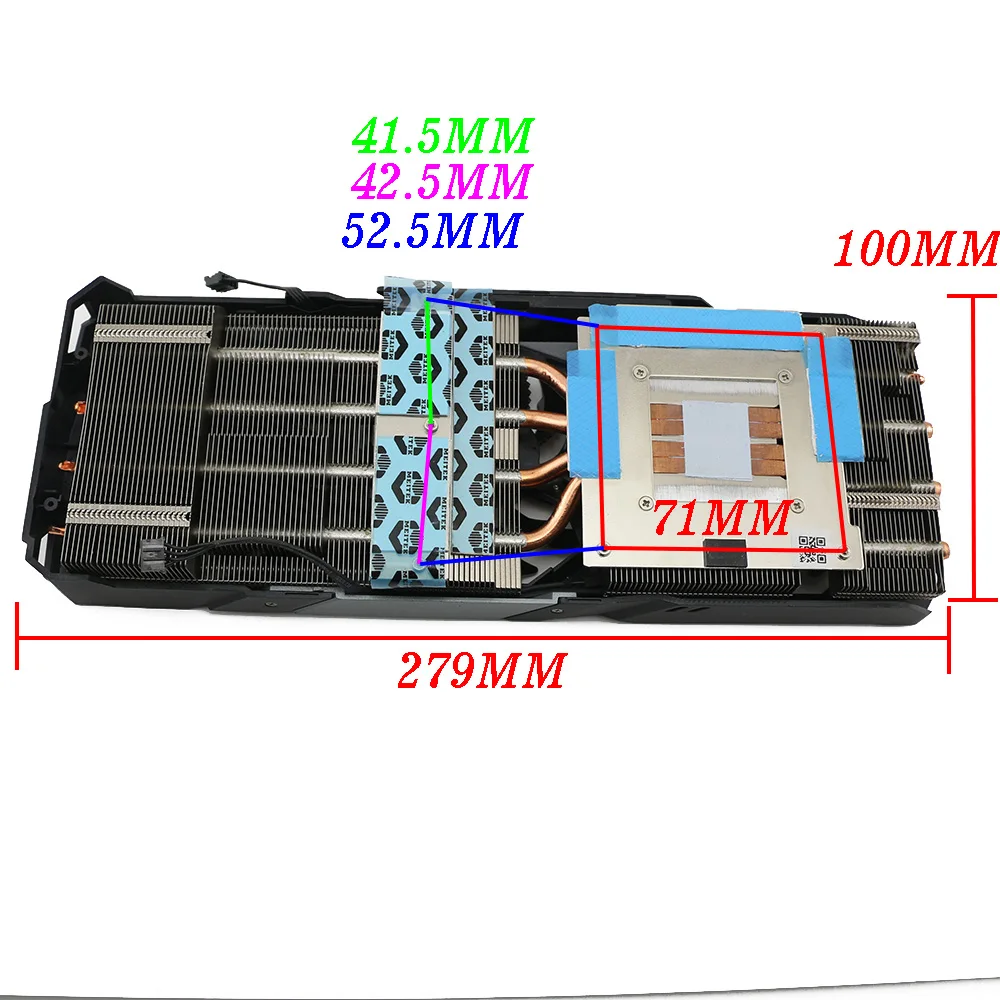Фото Пластиковый радиатор для видеокарты gigabyte RTX 2060 GAMING OC PRO, 75 мм, RGB, 12 В постоянного тока, 4 контакта, RTX2060 №3