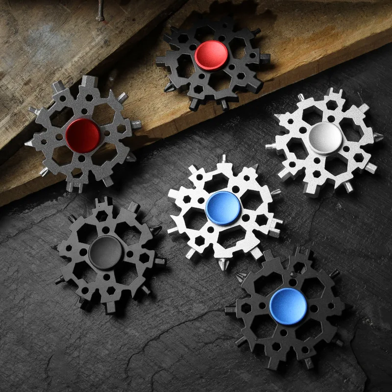 

Новый многофункциональный гаечный ключ со снежинкой, гироскоп на кончик пальца, десять углов, многофункциональный гаечный ключ со снежинко...