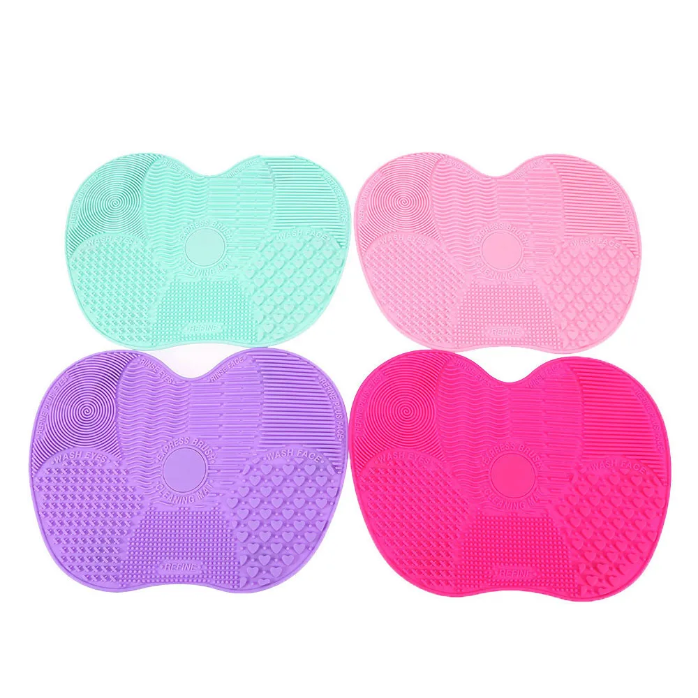

RANCAI 1Pcs Make Up Brush Cleaner Silicone Brush Cleaning Mat Brushes Cleanser Cosmetic Clean Tools For Eyes Face Brushes