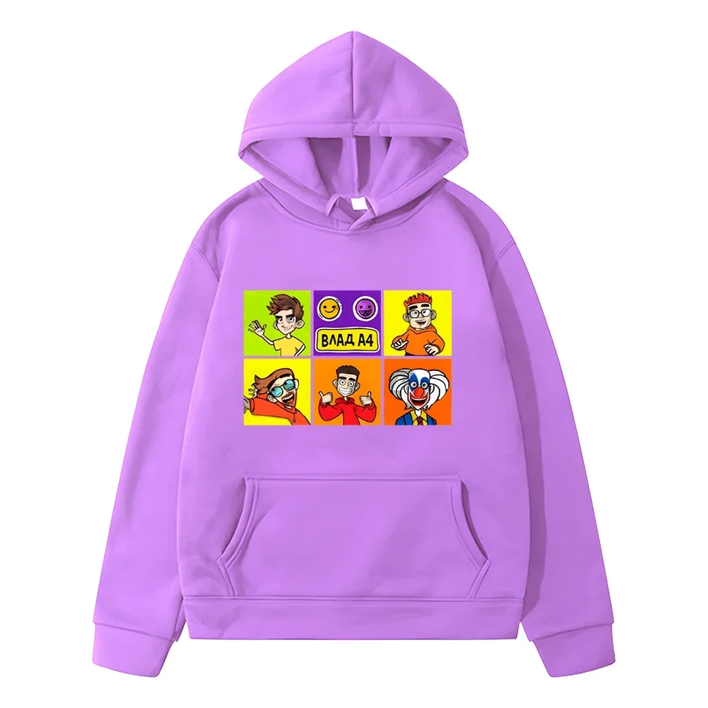 Детская Флисовая Толстовка Унисекс A4 Merch Vlad Пуловер В Стиле Аниме Y2K Осенний