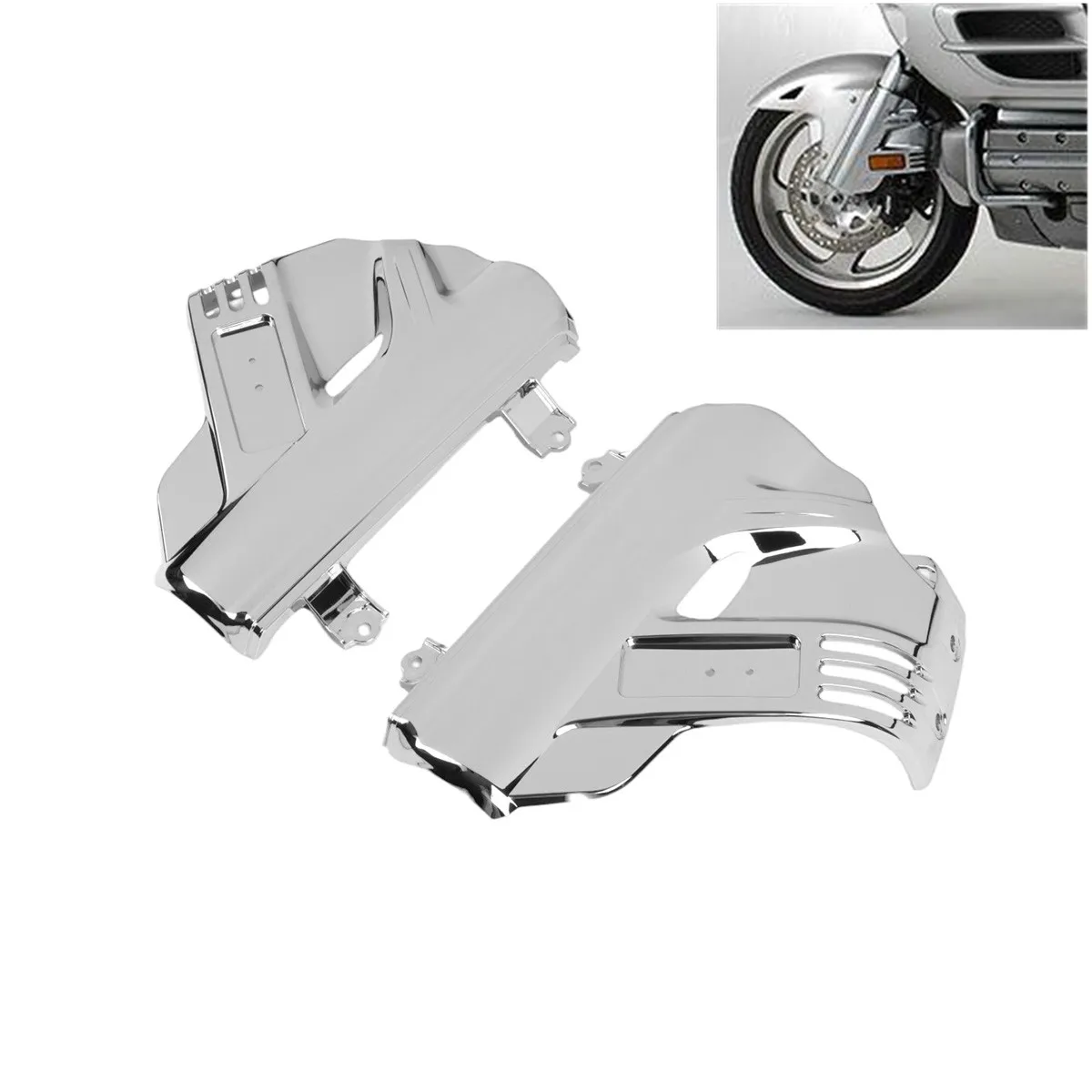 

Переднее крыло ABS подушка безопасности вилка тормозная крышка для Honda Goldwing GL1800 2005-2010 2012-2017 хромированная подвеска аксессуары для мотоциклов