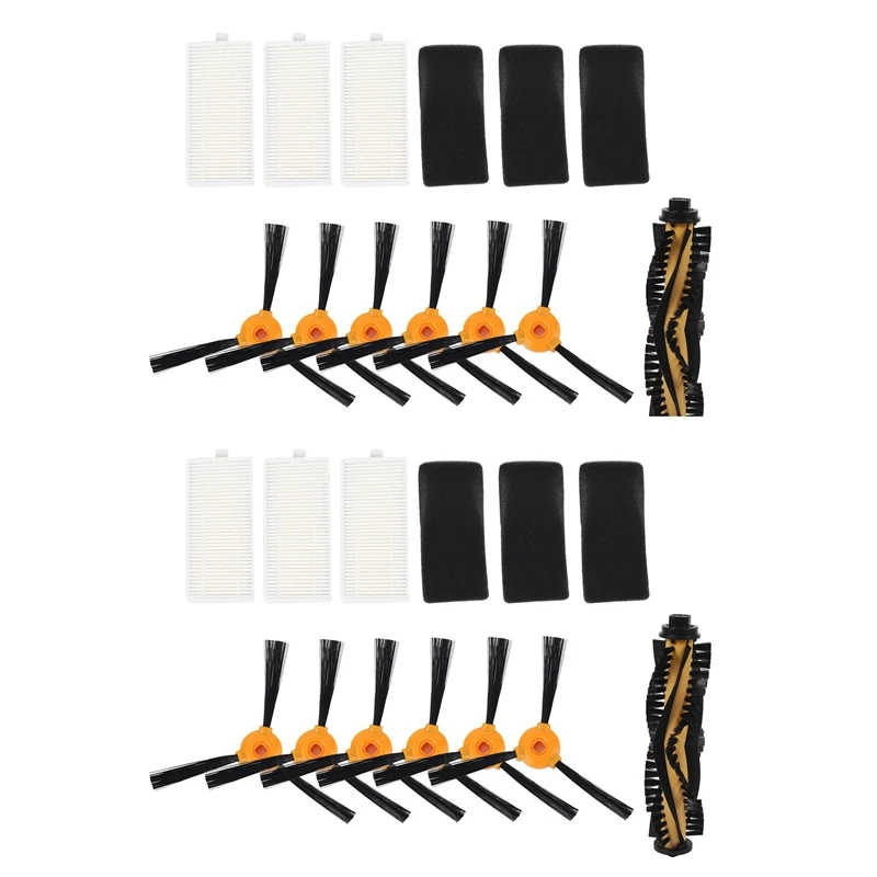 

2Set Replacement For Deebot N79S Main Brush, Filter, Side Brush Accessory Kit For Ecovacs Deebot N79 N79S