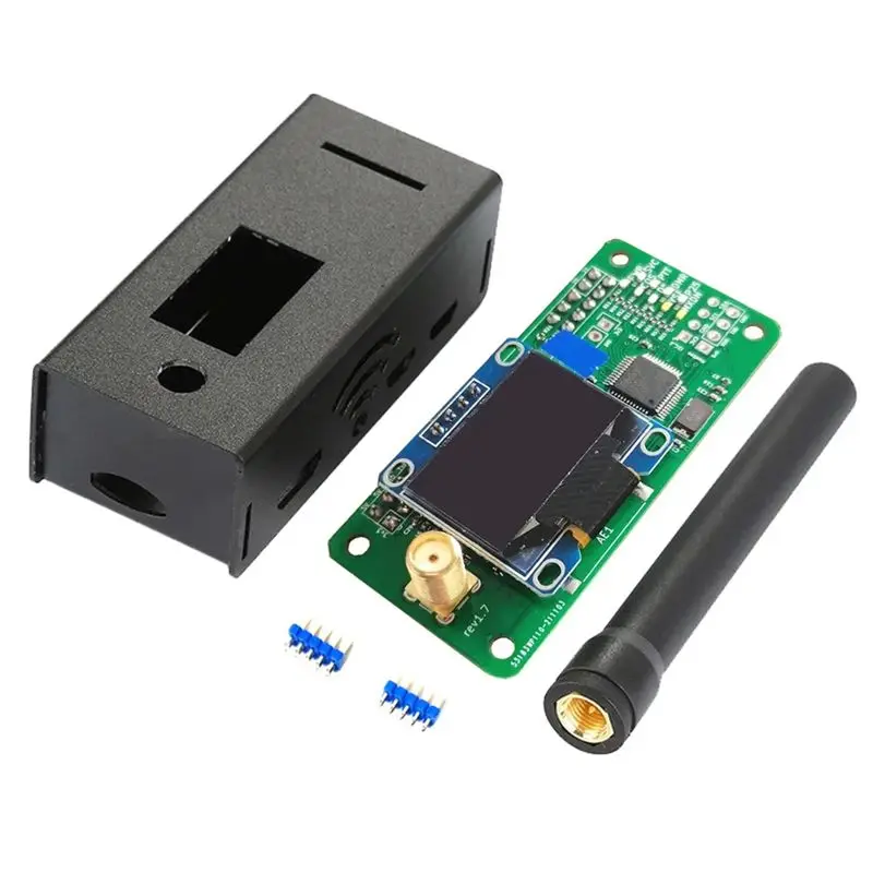 Фото ABZZ-версия 1.7 MMDVM Simplex Hotspot с UHF/VHF антенной + OLED-дисплей + корпус, поддержка P25 DMR YSF для Raspberry Pi Hotspot №1