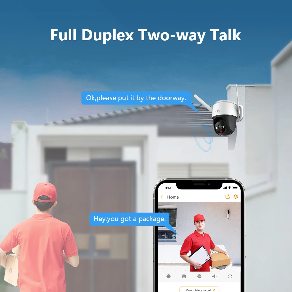 Камера видеонаблюдения Imou Cruiser 4 МП Wi-Fi две антенны |