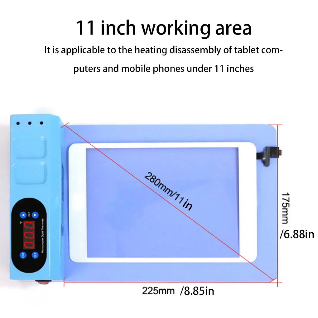 

Mini Screen Separator Machine Elastic Heating Pad Precise Temperature Control Lightweight Display Remover LCD Screens Opener