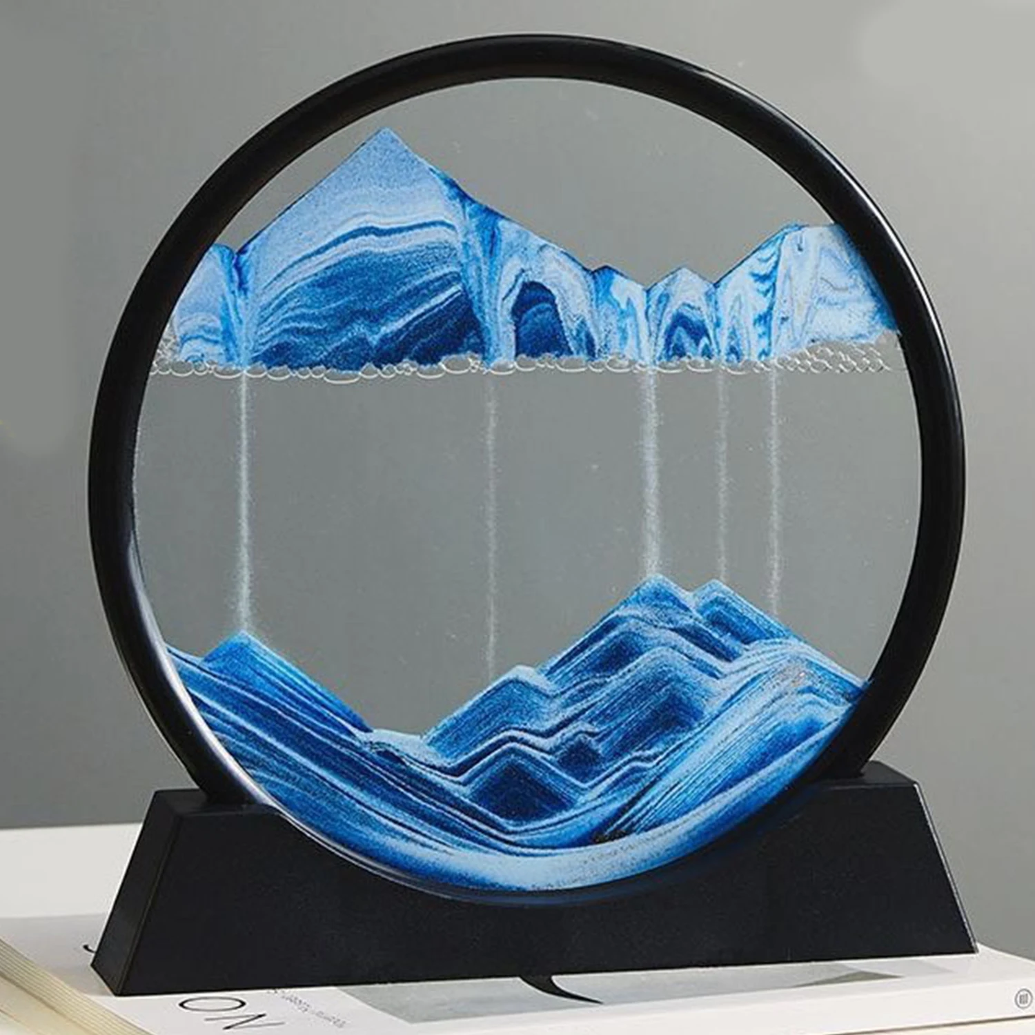 3D движущийся песок художественное изображение Круглое стекло глубокоморские