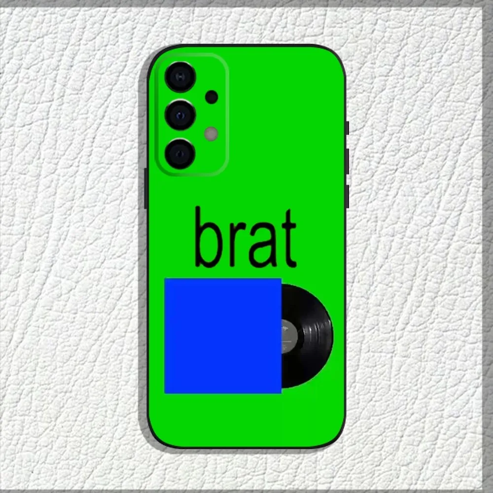 Чехол для телефона Singer C-Charli XCX BRAT мягкий черный чехол Samsung Galaxy A13 A21s A22 A31 A32 A52 A53 A71 A80
