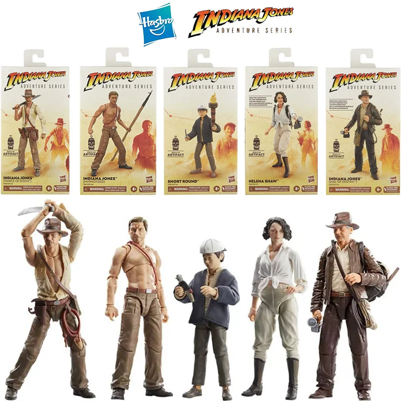 Hasbro Indiana Jones Temple Od Doom Dial of Destiny Hypnotized Short Round Helena Shaw Bulid An Artifact Original Action Figure
