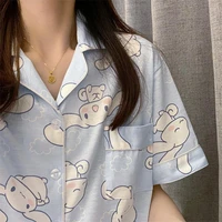 kawaii sanrio cinnamoroll pajamas ms summer short sleeve shorts cartoon casual loungewear pajamas 2 pcs set for girlfriend gift