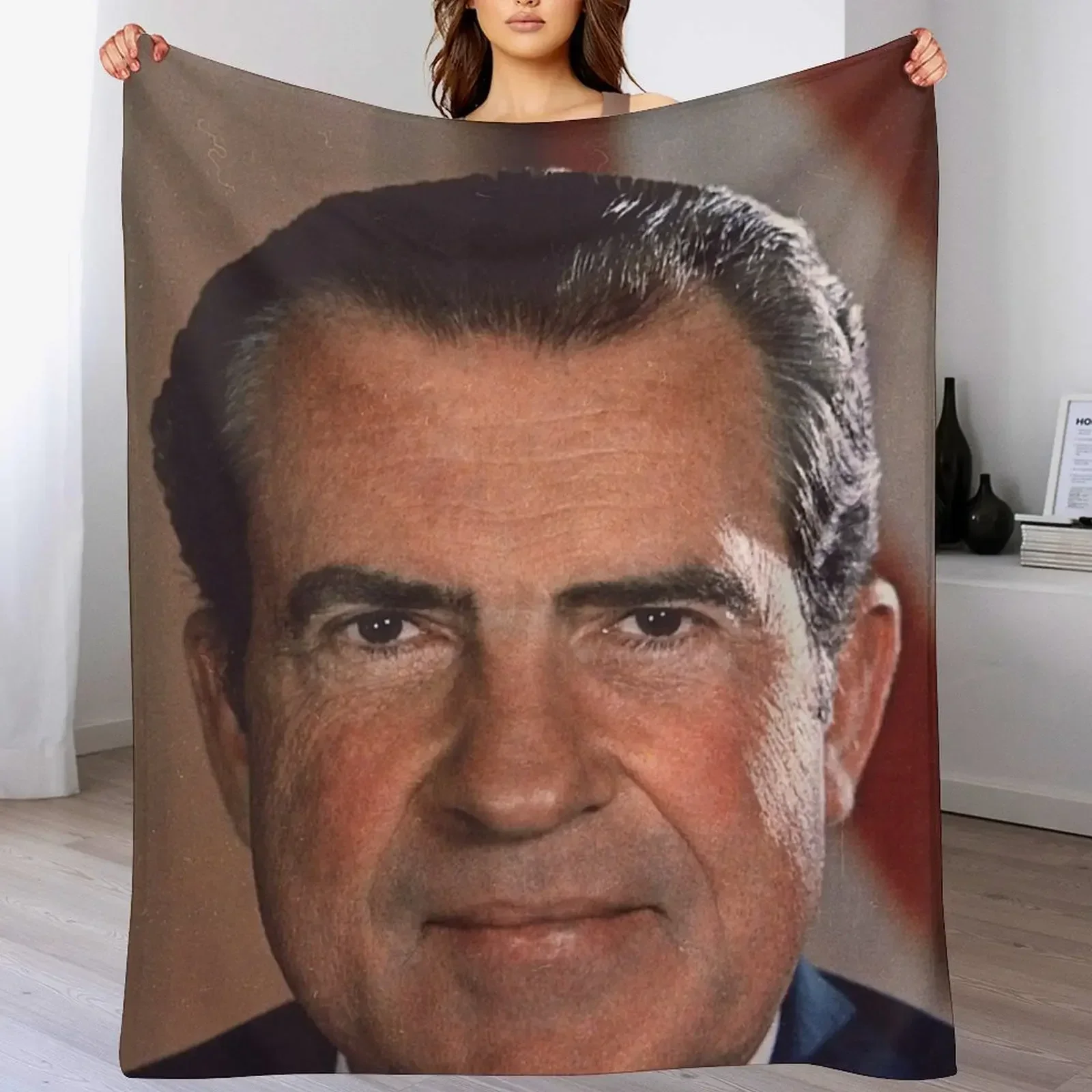 Одеяло с портретом Ричарда Никсона волосы многофункциональные тяжелые одеяла