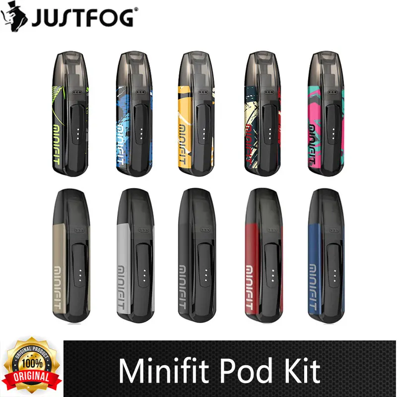

Original Justfog Minifit Pod Kit 370mah Battery 1.5ml Tank Cartridge Electronic Cigarette Vape Pen All in one Vaporizer Vape