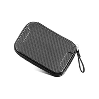 rfid minimalist real carbon fiber card case bag carbon fiber hard wallet
