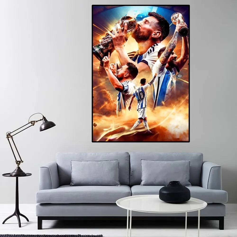 L-Lionel Foot Star M-плакат Месси домашний декор для комнаты гостиная спальня