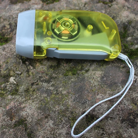 Мини-фонарик Ручной напорный перезаряжаемый самомощный ed наружный ручной Электрогенератор Электрический фонарь для кемпинга ночной езды
